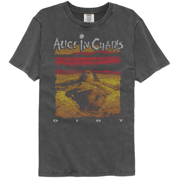 Alice In Chains - Dirt Album Art Vintage Wash Black T-Shirt - HYPER iCONiC.