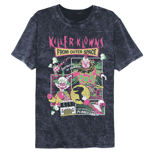 Killer Klowns From Outer Space - Killer Klowns Comic Boxes Vintage Wash T-Shirt - HYPER iCONiC.