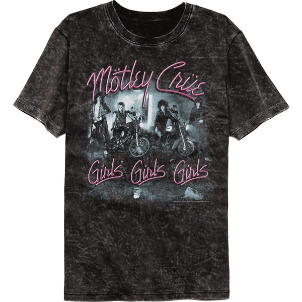 Motley Crue - Girls Girls Girls Vintage Wash T-Shirt - HYPER iCONiC.