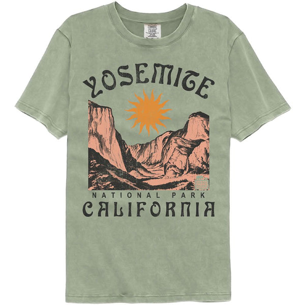 National Parks - Yosemite Noveau Comfort Color T-Shirt - HYPER iCONiC.