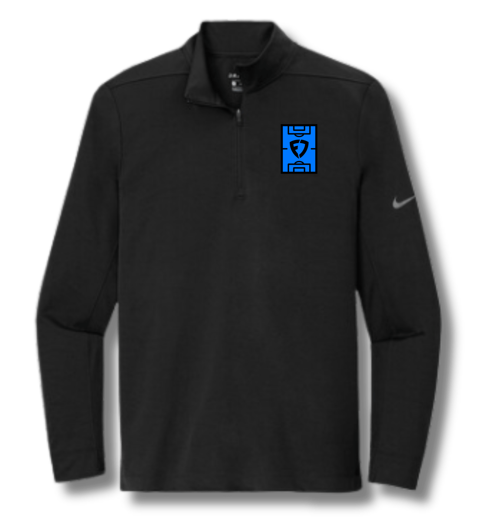 Nike Black Dri-FIT 1/2 Zip - Fanduel Soccer Field Logo - Domestic