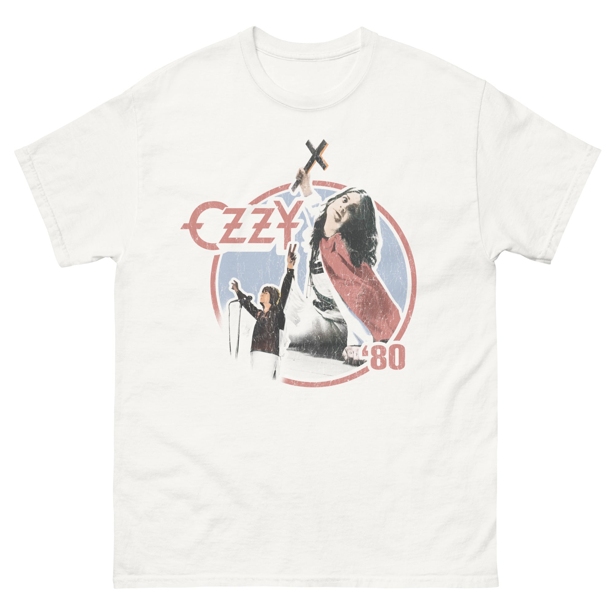 T-shirt Ozzy Osbourne Noir Colombe Gildan Heavy Cotton - Neuf, Import Inclus