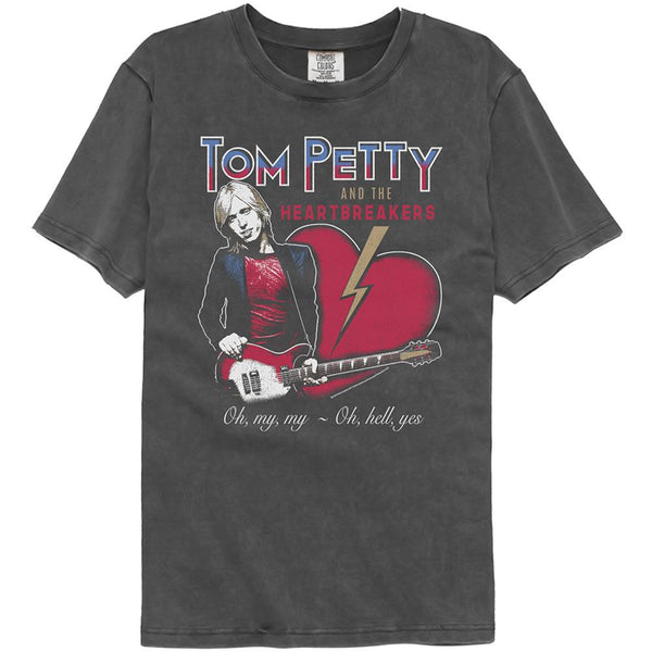 Tom Petty - Oh My My Vintage Wash Black T-Shirt - HYPER iCONiC.