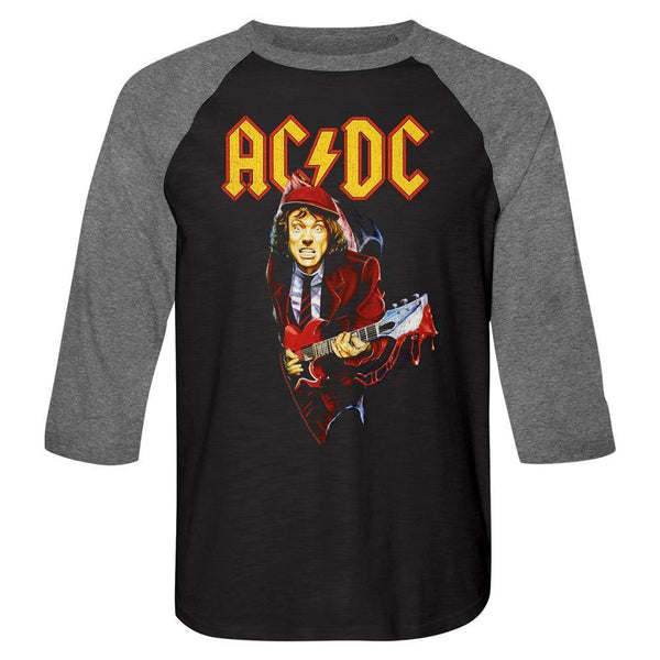 AC/DC - Guitar Drip Baseball Shirt - HYPER iCONiC