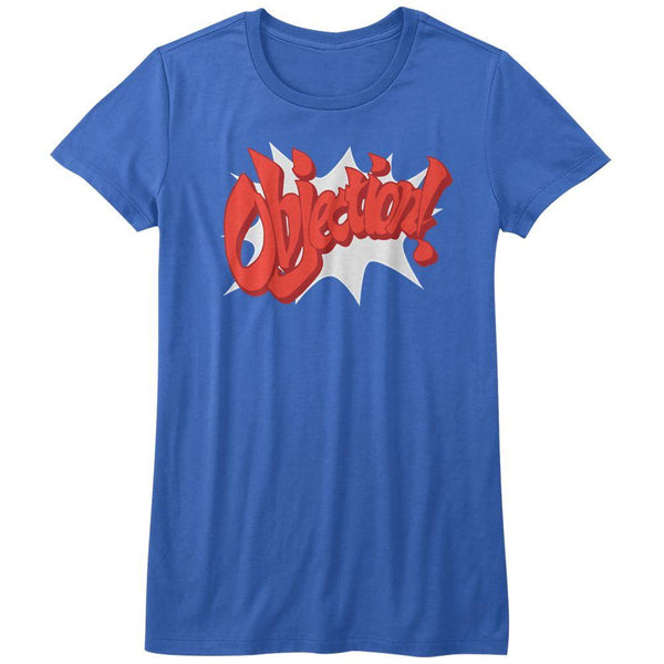Ace Attorney - Objection Womens T-Shirt - HYPER iCONiC