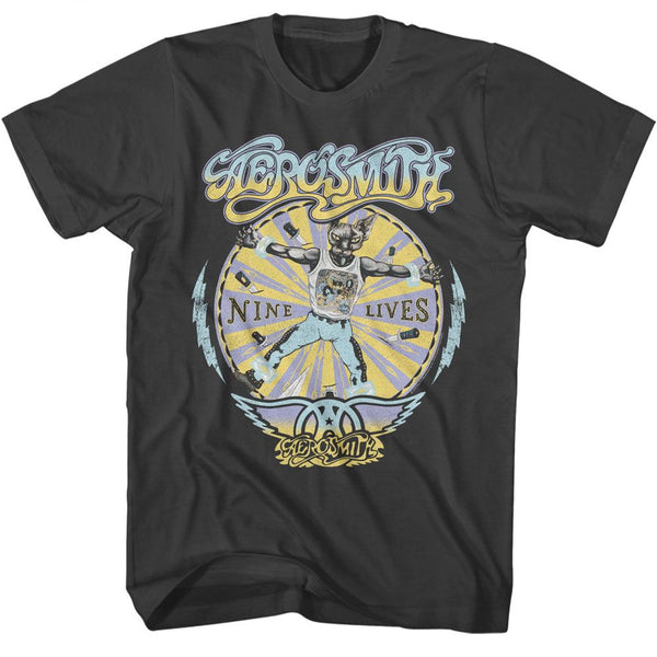 Aerosmith - Nine Lives Recolor T-Shirt - HYPER iCONiC.