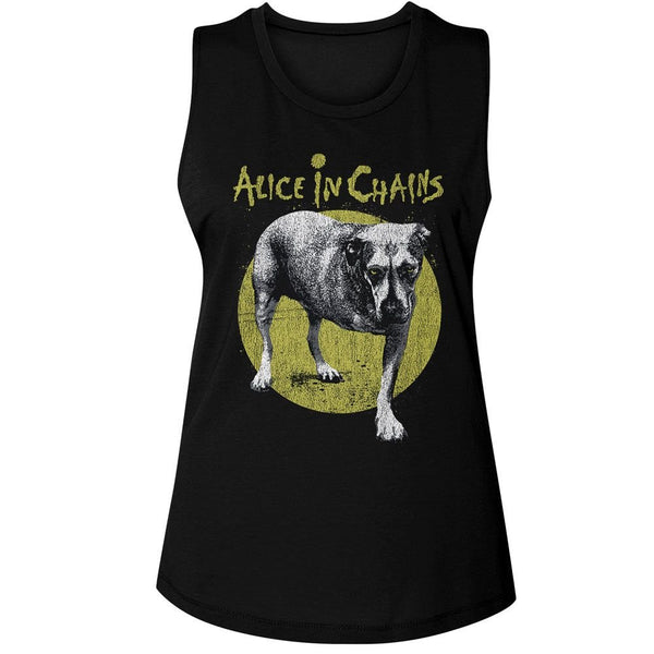Alice In Chains - Self Titled Womens Muscle Tank Top - HYPER iCONiC.