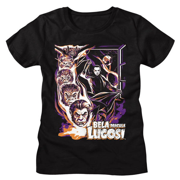 Bela Lugosi - Bat Transformation Womens T-Shirt - HYPER iCONiC.