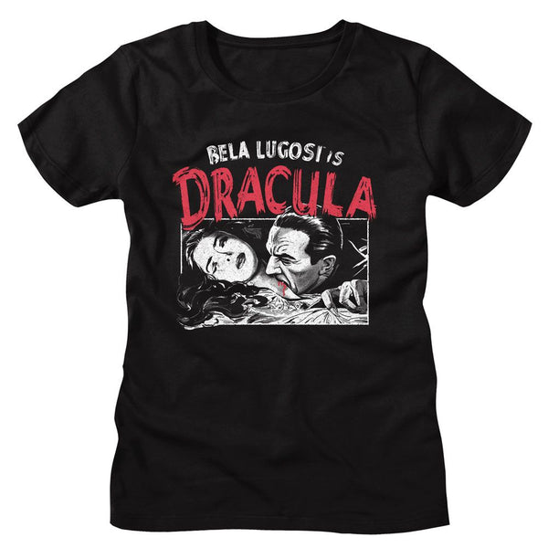 Bela Lugosi - Dracula Feeding Womens T-Shirt - HYPER iCONiC.
