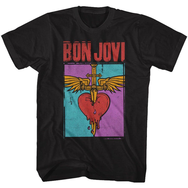 Bon Jovi - Heart And Dagger Boyfriend Tee - HYPER iCONiC