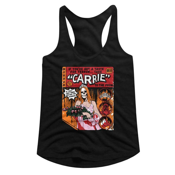 Carrie - Comic Womens Racerback Tank Top - HYPER iCONiC.