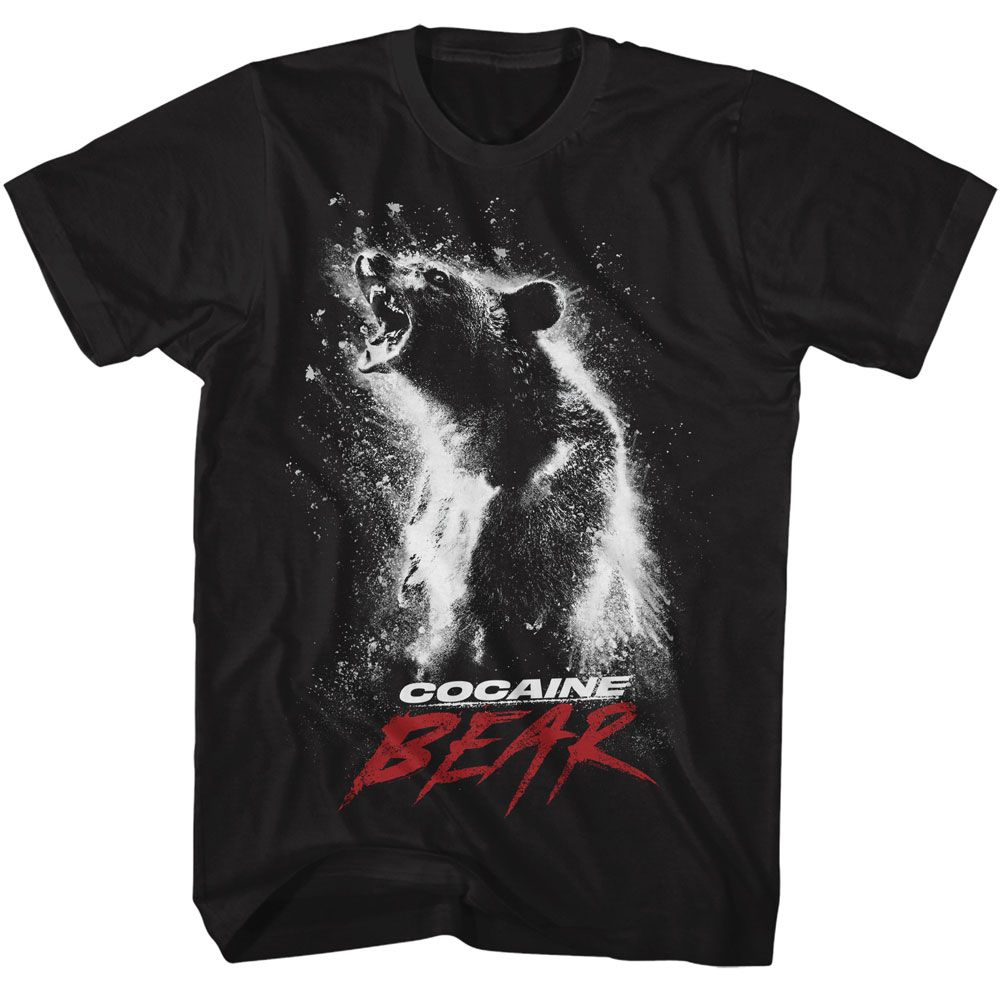 T-shirt Cocaine Bear – Motif Horreur, Unisexe, Style Soft Tee, Neuf Avec étiquette