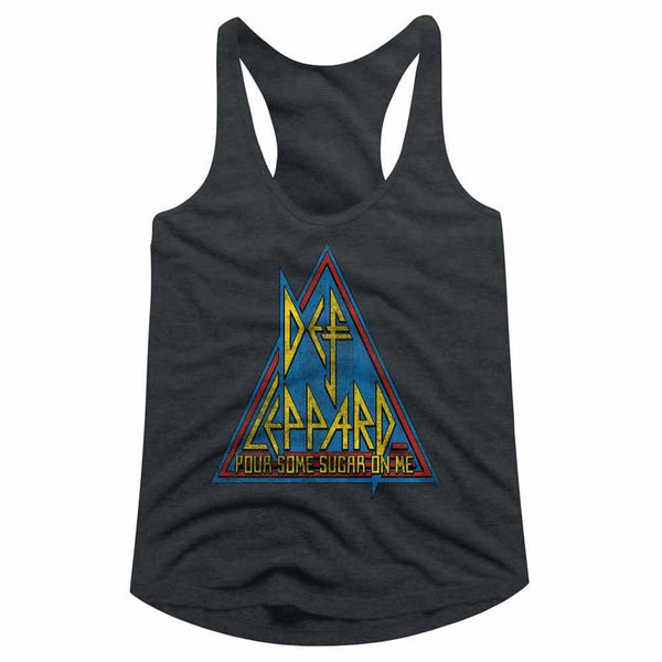 Def Leppard Primary Triangle Womens Racerback Tank - HYPER iCONiC