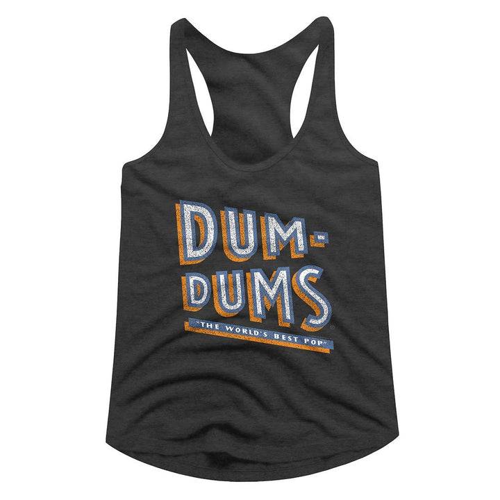 Dum Dums Stacked Dum Womens Racerback Tank - HYPER iCONiC