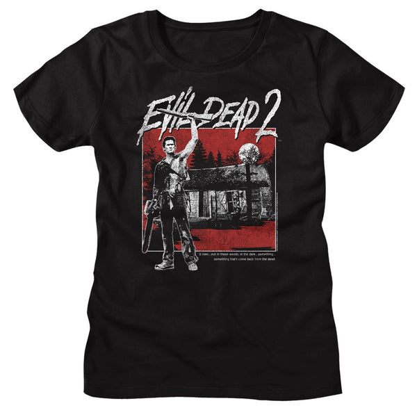 Evil Dead - Cabin Square Womens T-Shirt - HYPER iCONiC.