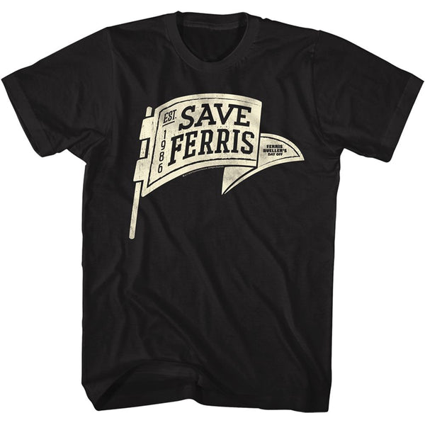 Ferris Beuller's Day Off - Save Ferris Pennant Boyfriend Tee - HYPER iCONiC.