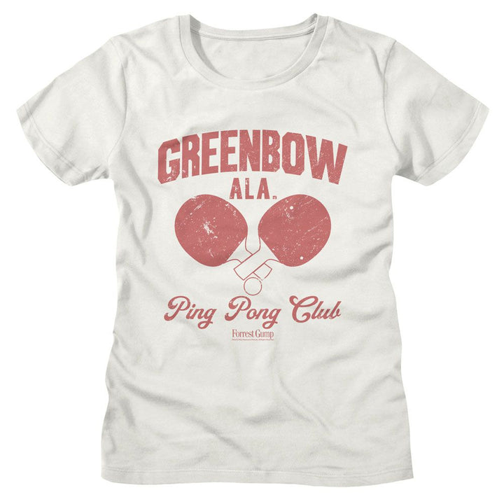 Forrest Gump - Greenbow Ping Pong Womens T-Shirt - HYPER iCONiC.