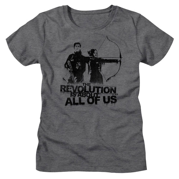 Hunger Games - About All Of Us Womens T-Shirt - HYPER iCONiC.