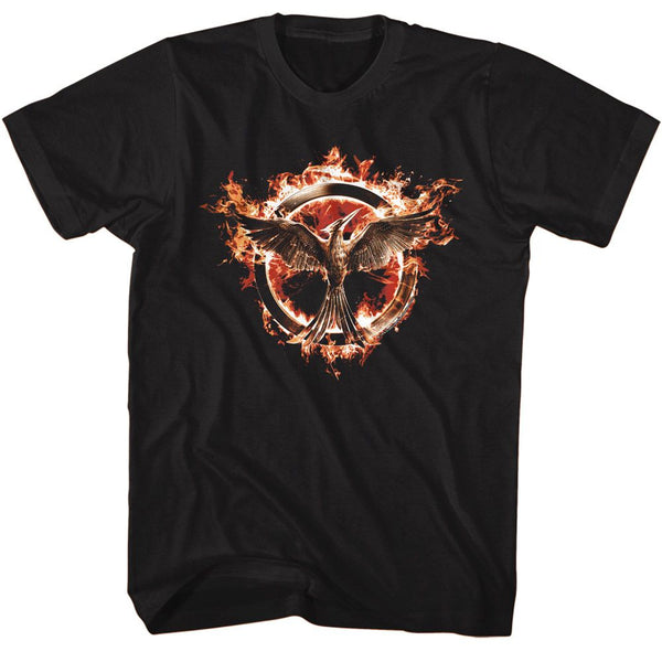 Hunger Games - Flaming Mockingjay T-Shirt - HYPER iCONiC.