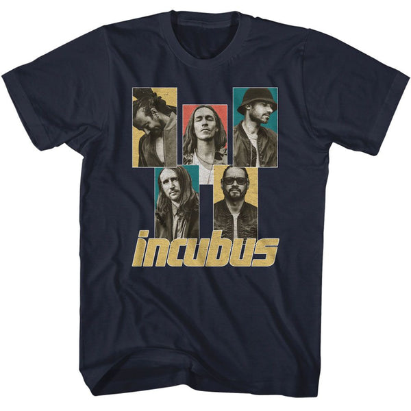 Incubus - Band Member Boxes Boyfriend Tee - HYPER iCONiC.