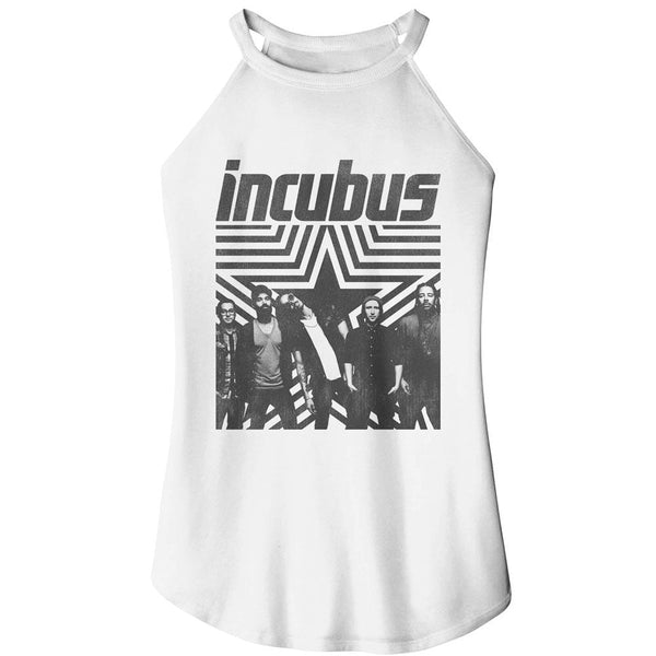 Incubus - Star Background Rocker Womens Rocker Tank Top - HYPER iCONiC.