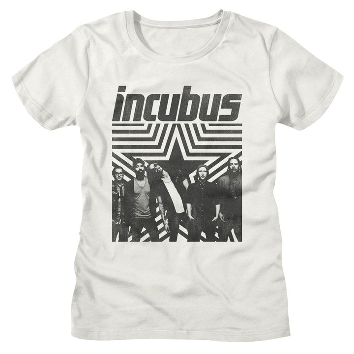 Incubus - Star Background Womens T-Shirt - HYPER iCONiC.