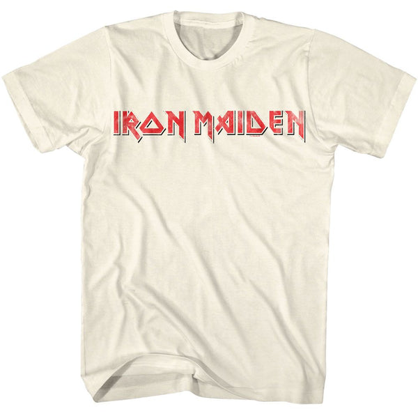 Iron Maiden - Red Black Logo Boyfriend Tee - HYPER iCONiC.