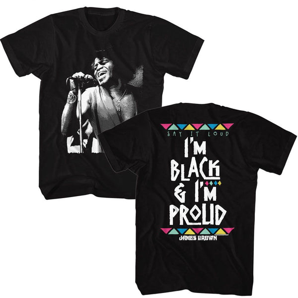 James Brown - Black And Proud T-Shirt - HYPER iCONiC.