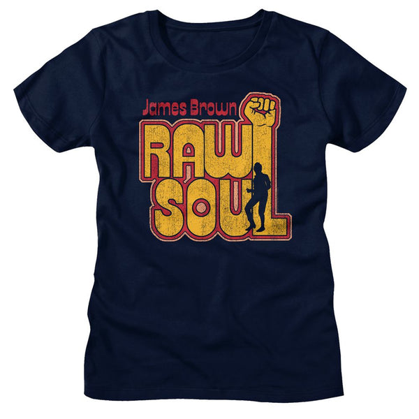 James Brown - Raw Soul Womens T-Shirt - HYPER iCONiC.