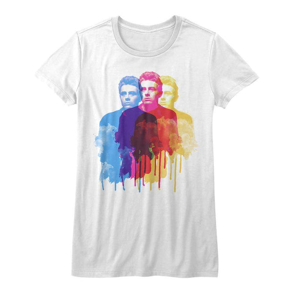 James Dean Color Ghost Womens T-Shirt - HYPER iCONiC