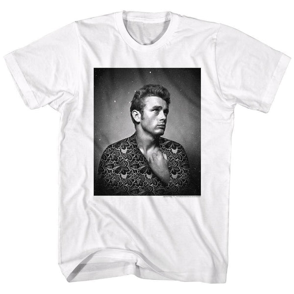 James Dean Flower Print T-Shirt - HYPER iCONiC