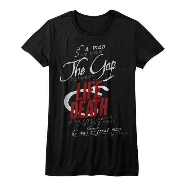 James Dean Life&Death Womens T-Shirt - HYPER iCONiC