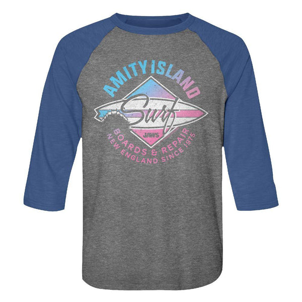Jaws Amity Island Reef Baseball Shirt - HYPER iCONiC