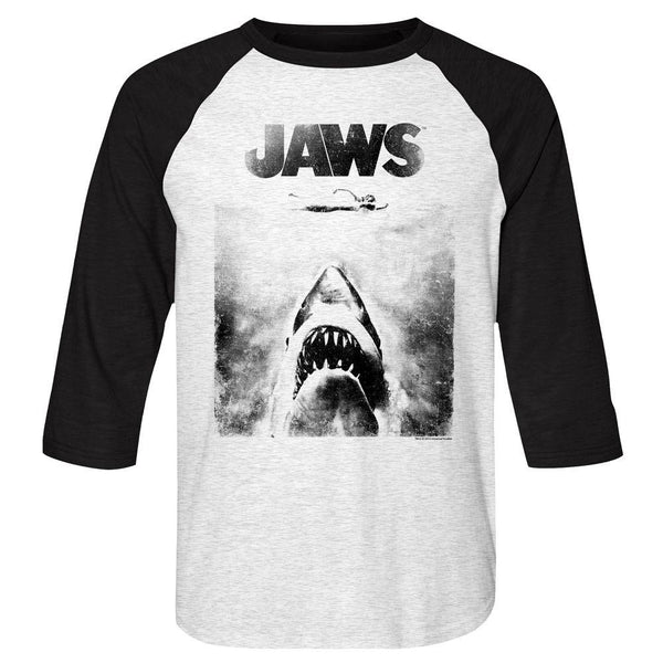 Jaws Bnw Baseball Shirt - HYPER iCONiC