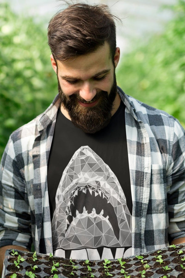 Jaws Geometric Sharks T-Shirt - HYPER iCONiC