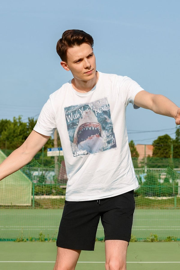Jaws Greetings T-Shirt - HYPER iCONiC