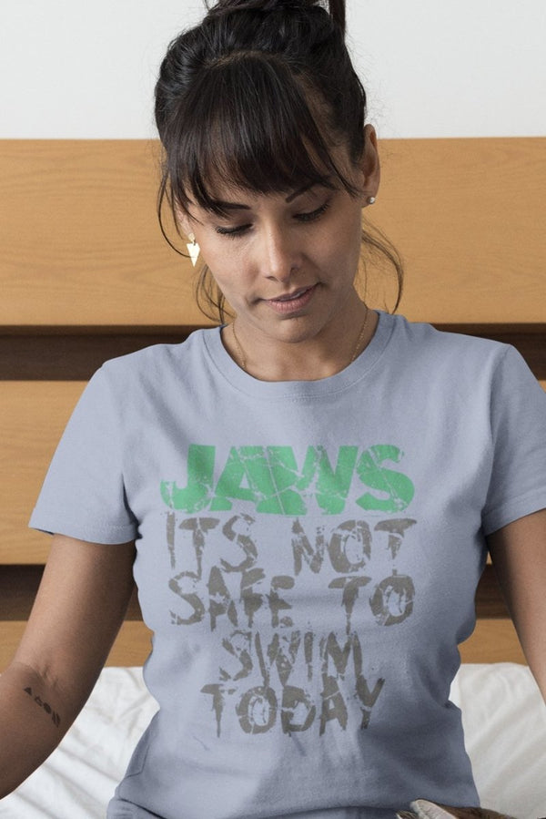 Jaws Jaws Not Safe Boyfriend Tee - HYPER iCONiC