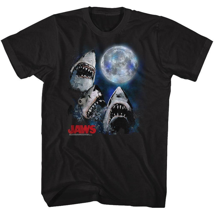 Jaws Three Shark Moon Boyfriend Tee - HYPER iCONiC