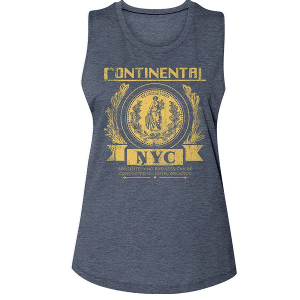 John Wick - Continental Nyc Womens Muscle Tank Top - HYPER iCONiC.