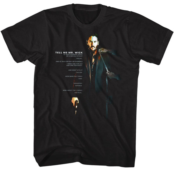 John Wick - Tell Me T-Shirt - HYPER iCONiC.