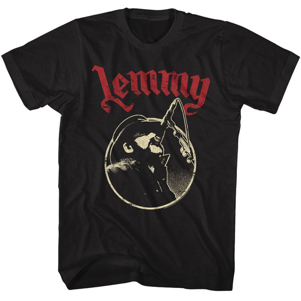 Lemmy - Singing In Mic Circle T-Shirt - HYPER iCONiC.