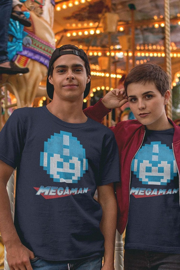 Mega Man Megaface T-Shirt - HYPER iCONiC