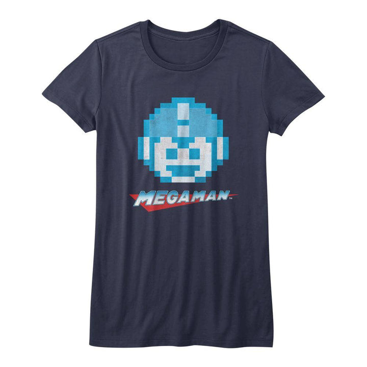 Mega Man Megaface Womens T-Shirt - HYPER iCONiC