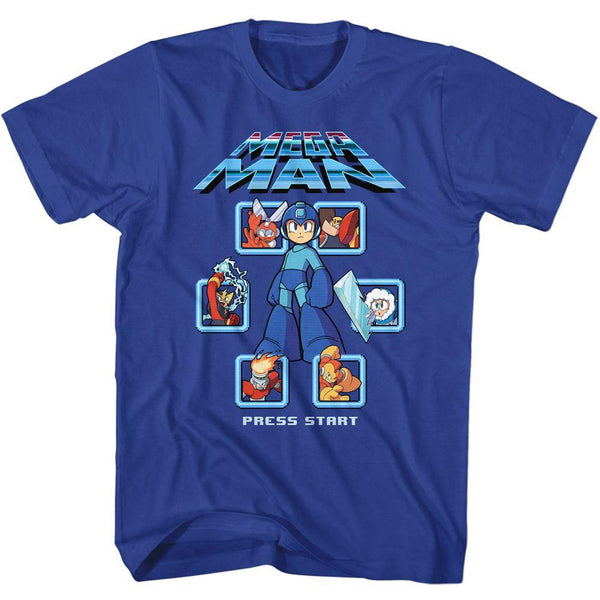 Mega Man Mm1 Select Screen Remix T-Shirt - HYPER iCONiC