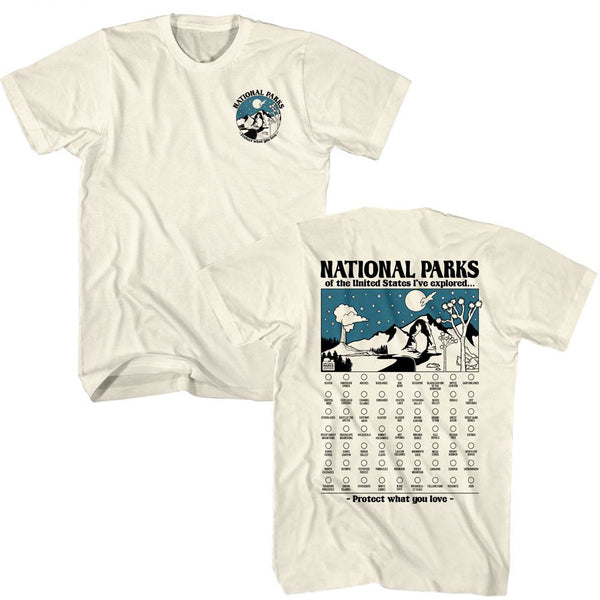 National Parks - Check List T-Shirt - HYPER iCONiC.