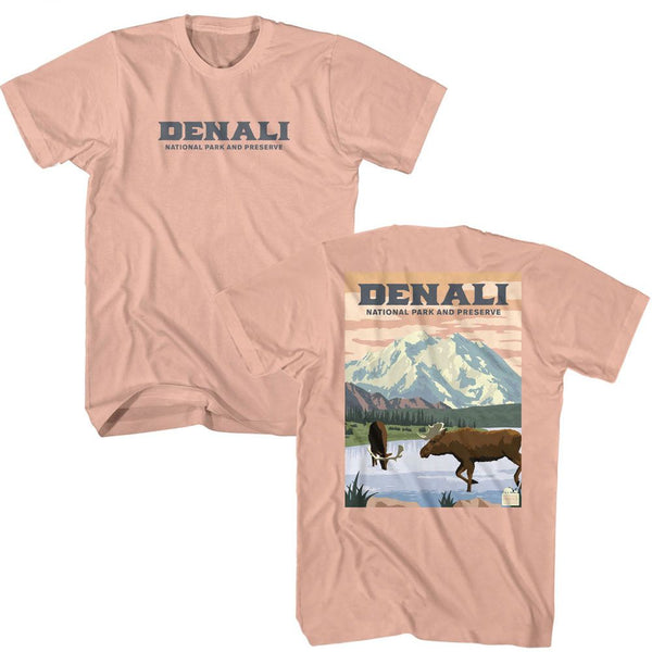 National Parks - Denali Poster Art T-Shirt - HYPER iCONiC.
