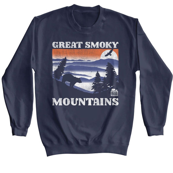 National Parks - GSM Bear And MTNS Dark Sweatshirt - HYPER iCONiC.