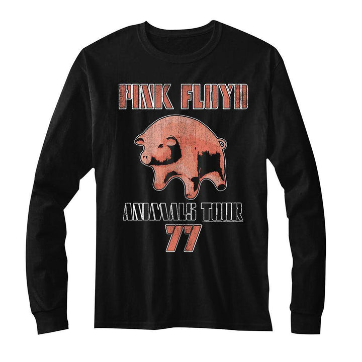 Pink Floyd Tour '77 Long Sleeve Boyfriend Tee - HYPER iCONiC