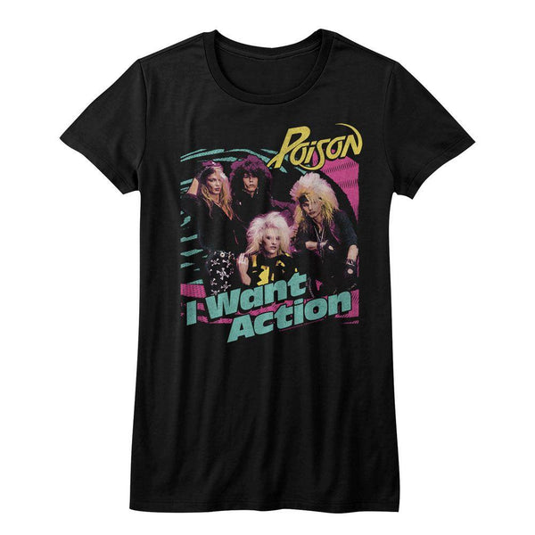 Poison Bright Action Womens T-Shirt - HYPER iCONiC