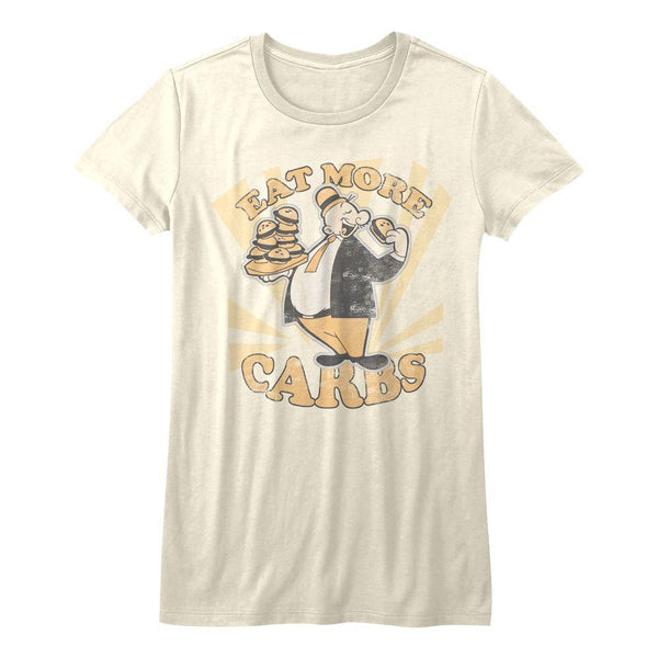 Popeye Eat More Carbs Womens T-Shirt - HYPER iCONiC